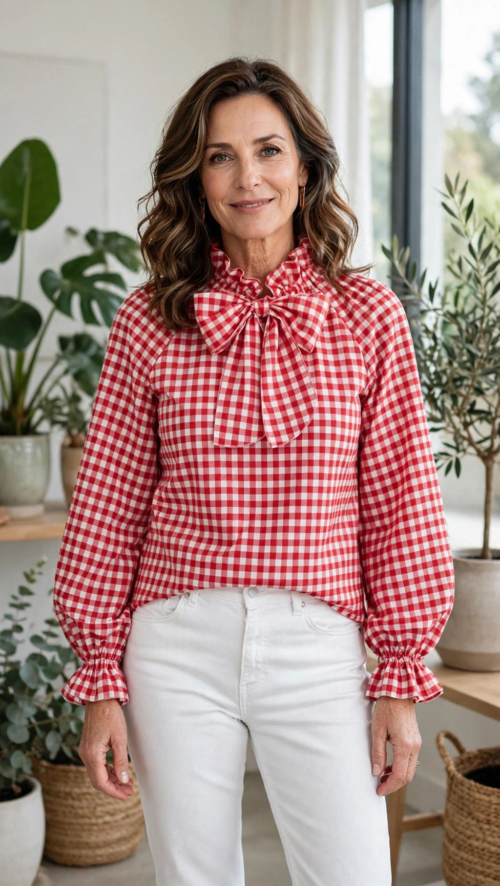 BLUSA VICHY LAZO