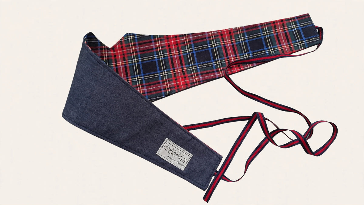 FAJÌN RV-4/10  DENIM/TARTÁN MARINO