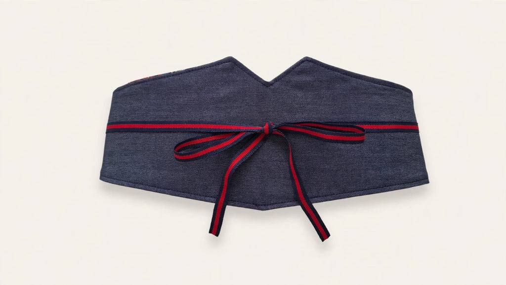 FAJÌN RV-4/10  DENIM/TARTÁN MARINO
