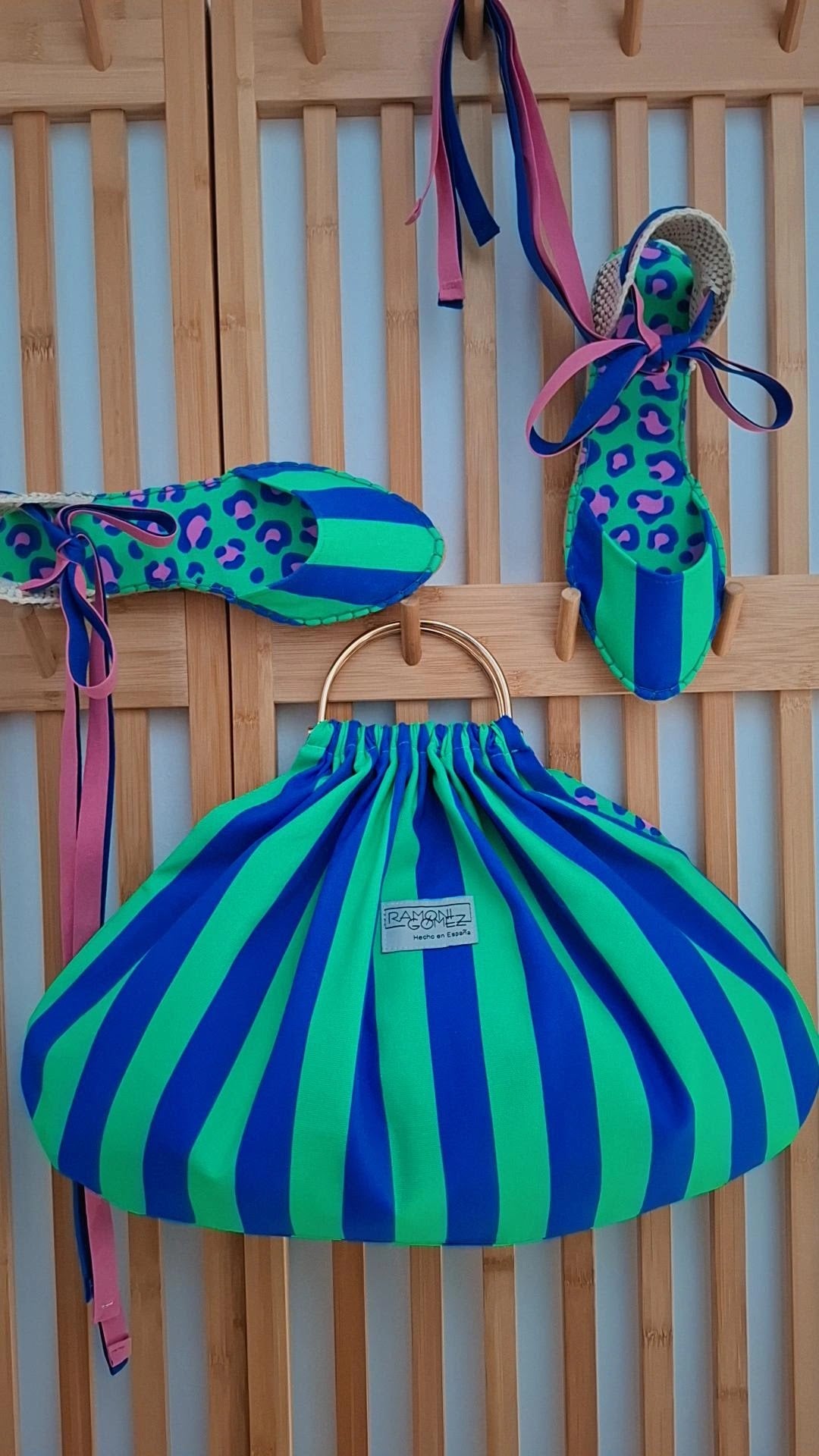 BOLSO ALEGRÍA VERDE/AZUL
