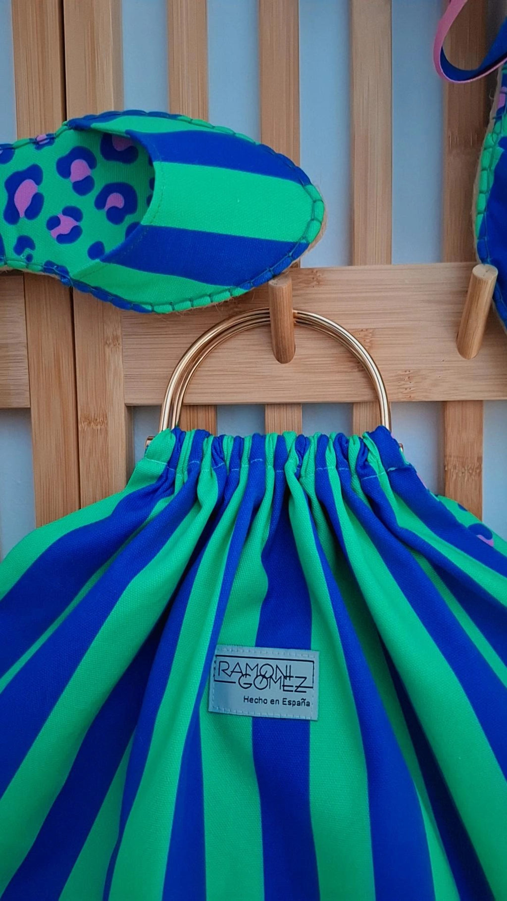 BOLSO ALEGRÍA VERDE/AZUL