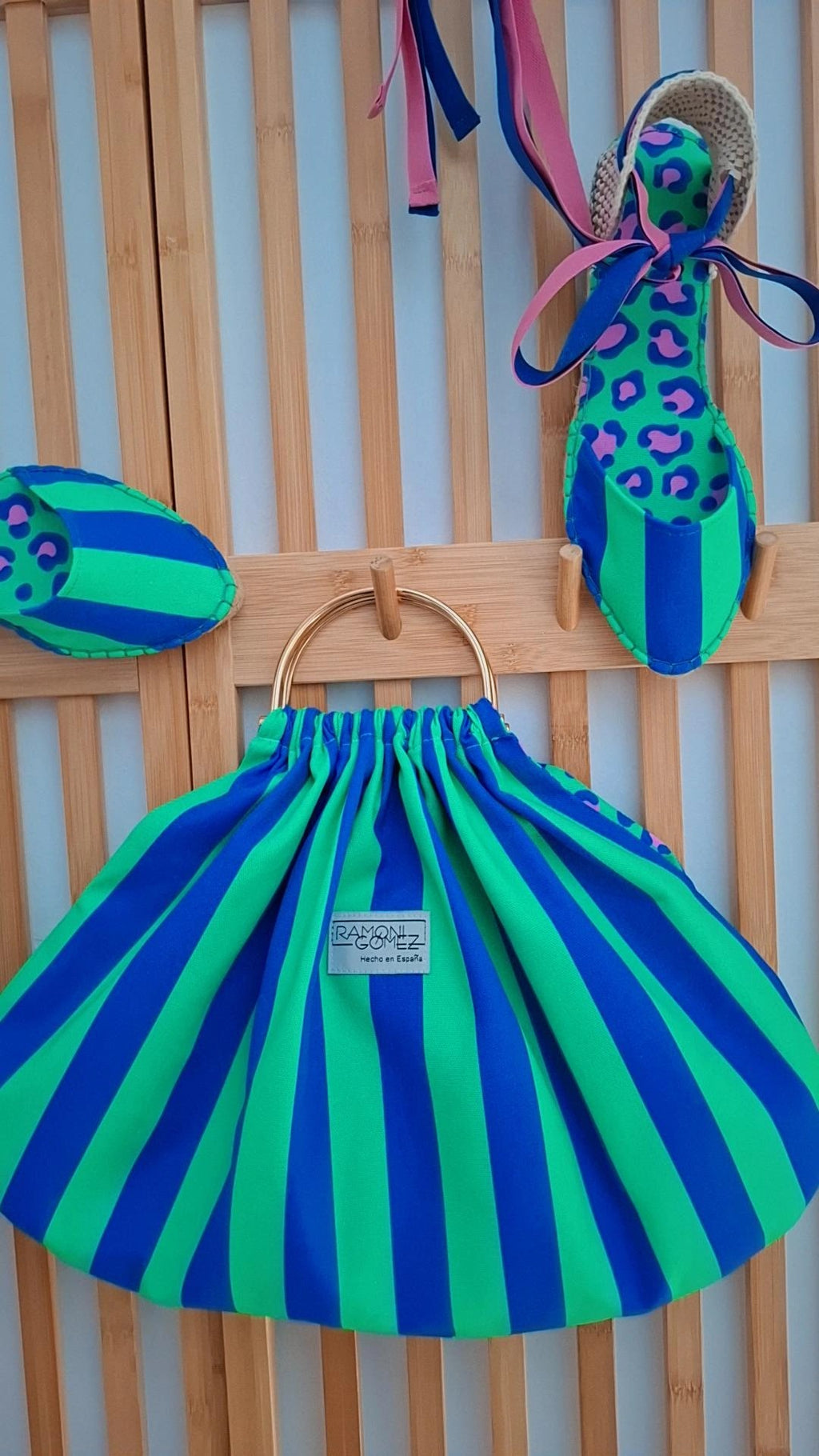 BOLSO ALEGRÍA VERDE/AZUL