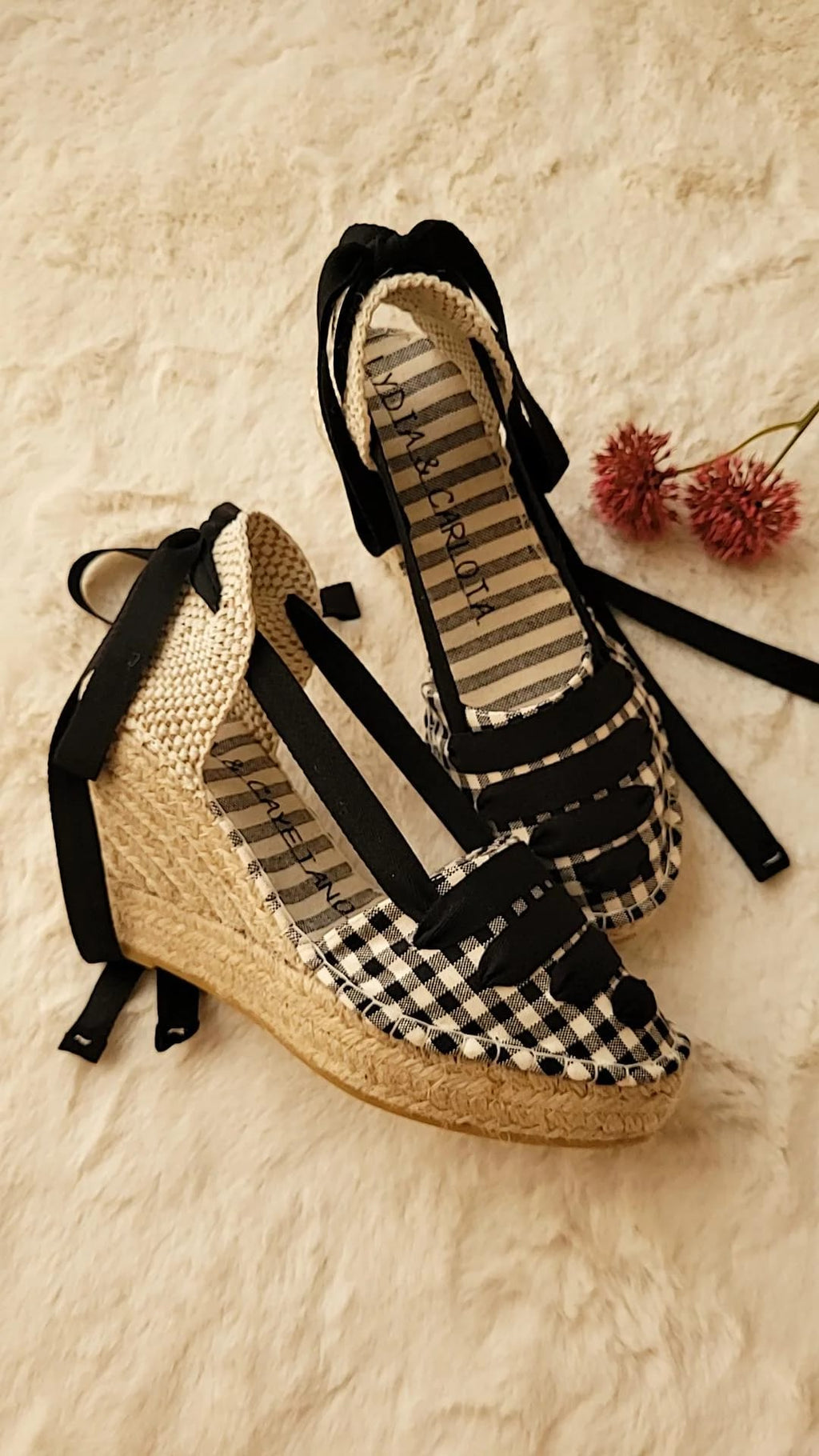 Alpargata Modelo Vichy cuña de 10cm