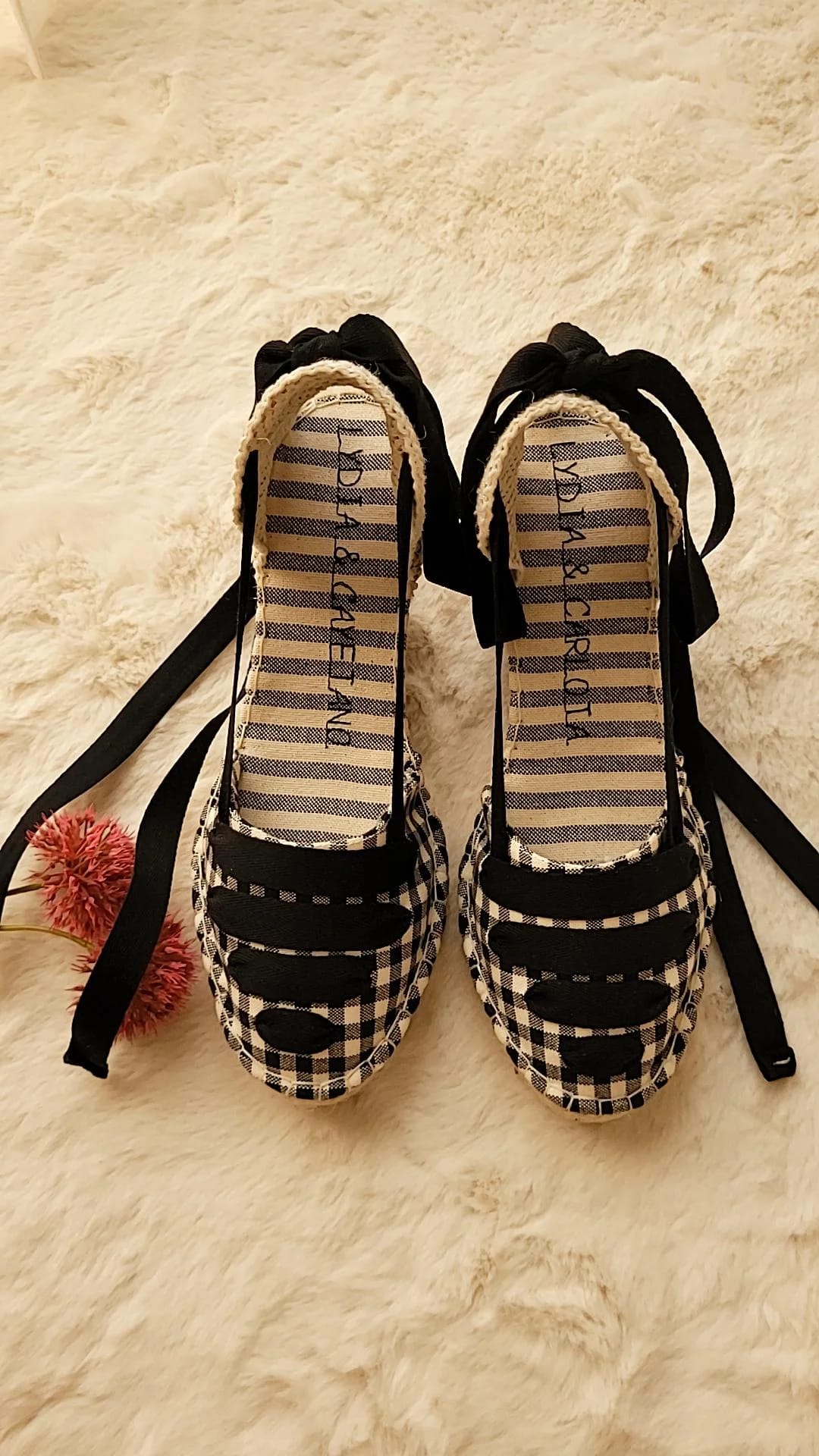 Alpargata Modelo Vichy cuña de 10cm