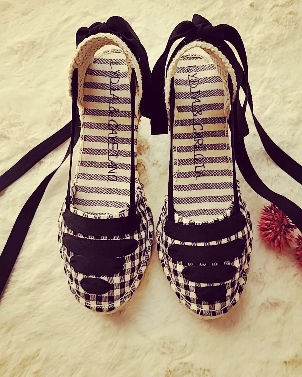 Alpargata Modelo Vichy cuña de 10cm