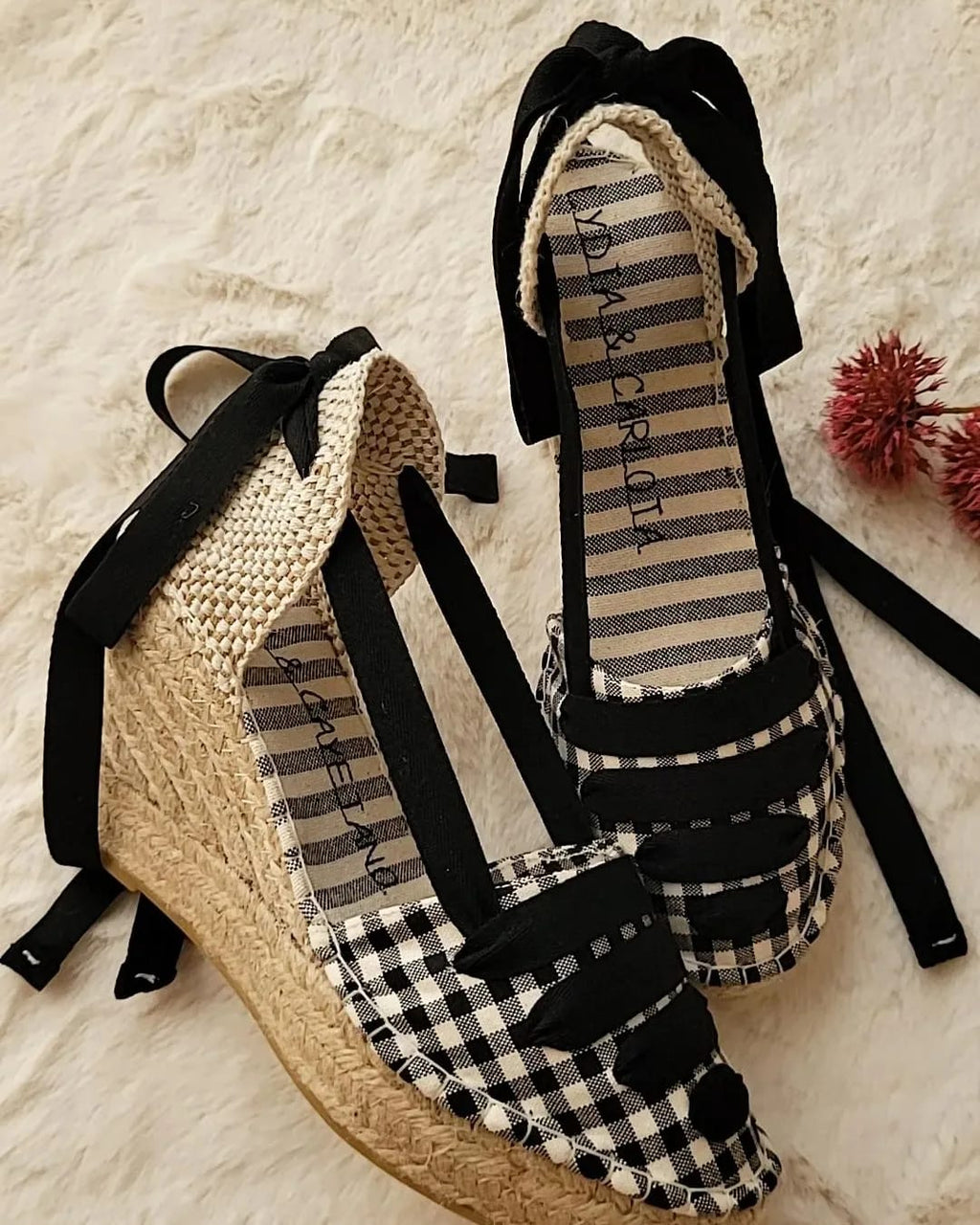 Alpargata Modelo Vichy cuña de 10cm