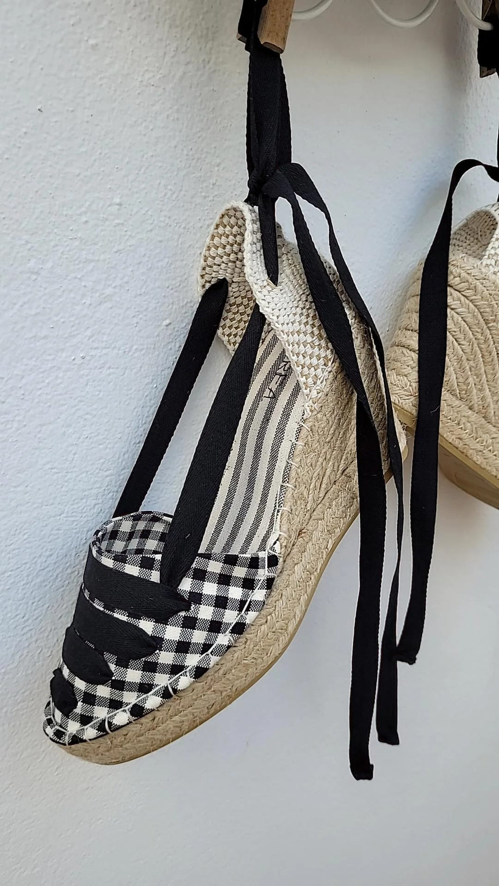 Alpargata Modelo Vichy cuña de 10cm